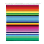 Cinco De Mayo Mexican Stripe Print Polyester Shower Curtain