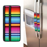 Cinco De Mayo Mexican Stripe Print Refrigerator Handle Covers