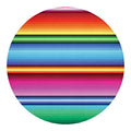 Cinco De Mayo Mexican Stripe Print Round Blanket