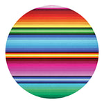 Cinco De Mayo Mexican Stripe Print Round Blanket