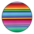 Cinco De Mayo Mexican Stripe Print Round Floor Mat