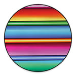Cinco De Mayo Mexican Stripe Print Round Floor Mat