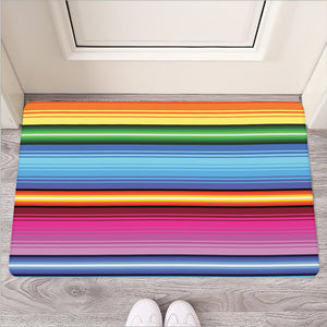 Cinco De Mayo Mexican Stripe Print Rubber Doormat