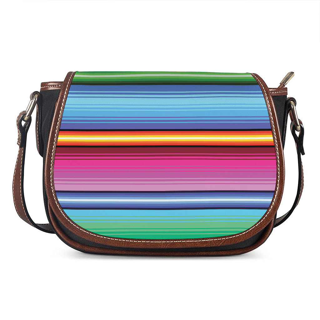 Cinco De Mayo Mexican Stripe Print Saddle Bag