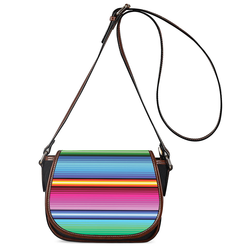 Cinco De Mayo Mexican Stripe Print Saddle Bag