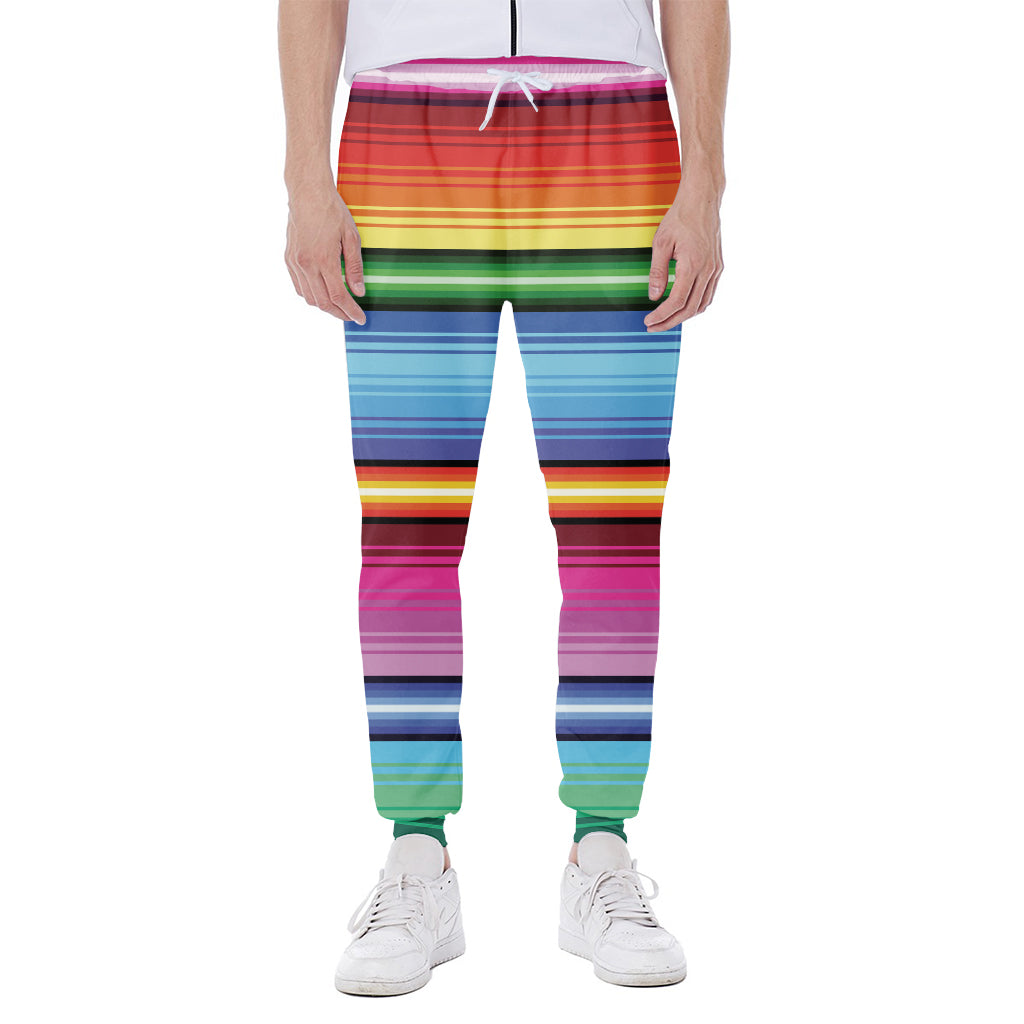 Cinco De Mayo Mexican Stripe Print Scuba Joggers