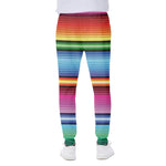 Cinco De Mayo Mexican Stripe Print Scuba Joggers