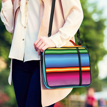 Cinco De Mayo Mexican Stripe Print Shoulder Strap Bible Bag