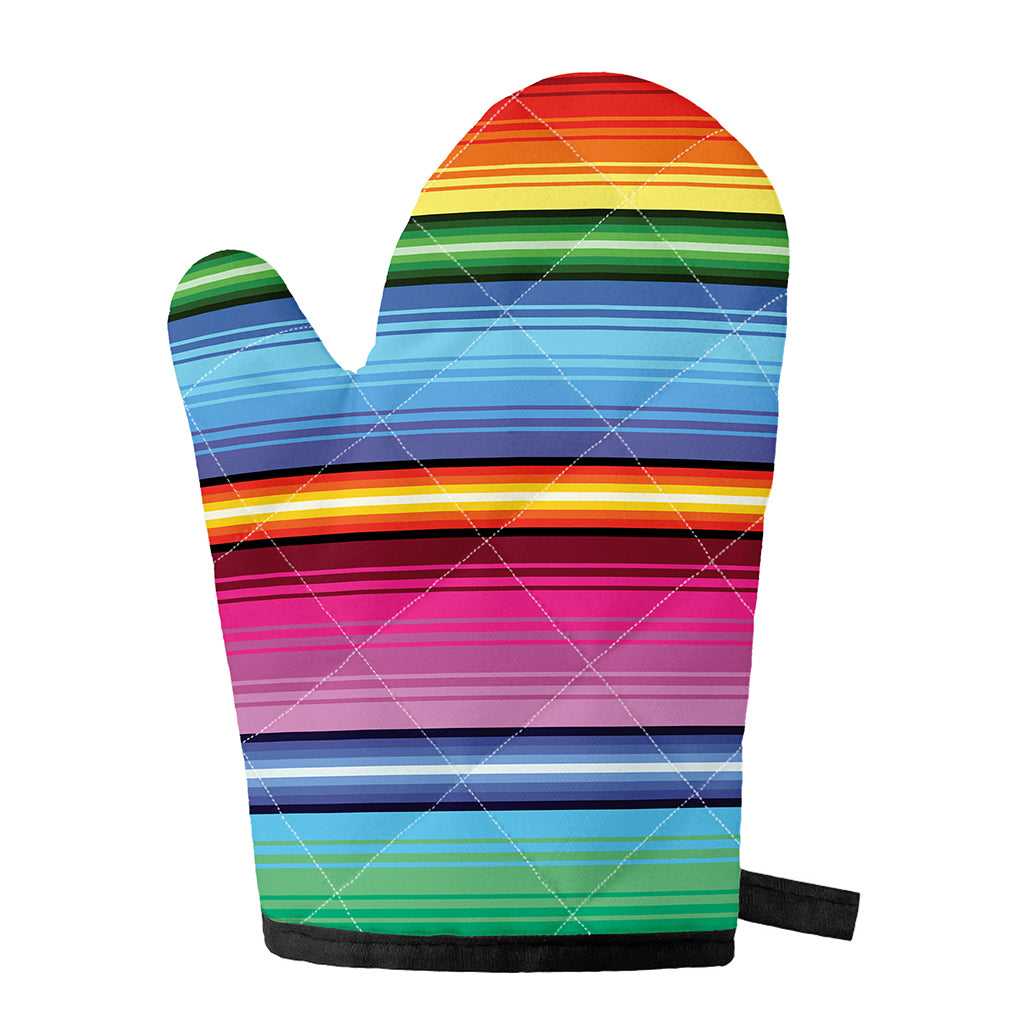 Cinco De Mayo Mexican Stripe Print Single Oven Mitt