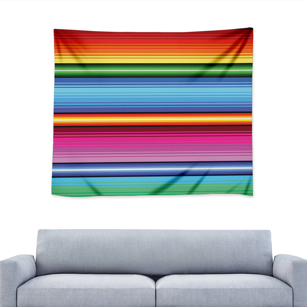 Cinco De Mayo Mexican Stripe Print Tapestry