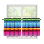 Cinco De Mayo Mexican Stripe Print Tier Curtains