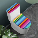 Cinco De Mayo Mexican Stripe Print Toilet Lid And Tank Cover Set