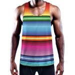 Cinco De Mayo Mexican Stripe Print Training Tank Top