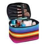 Cinco De Mayo Mexican Stripe Print Travel Makeup Bag