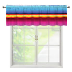 Cinco De Mayo Mexican Stripe Print Window Valance