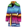 Cinco De Mayo Mexican Stripe Print Women's Bathrobe