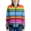 Cinco De Mayo Mexican Stripe Print Women's Bomber Jacket