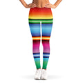Cinco De Mayo Mexican Stripe Print Women's Leggings