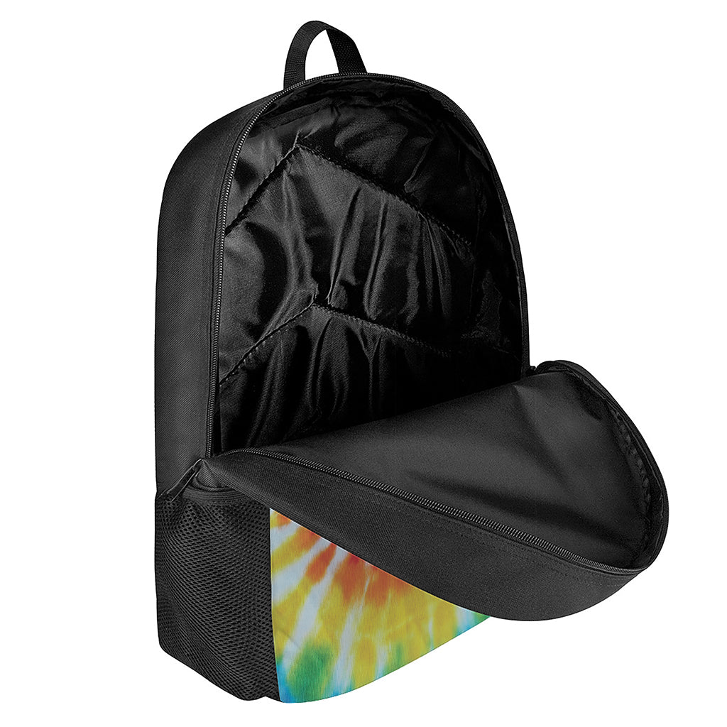 Circle Tie Dye Print 17 Inch Backpack