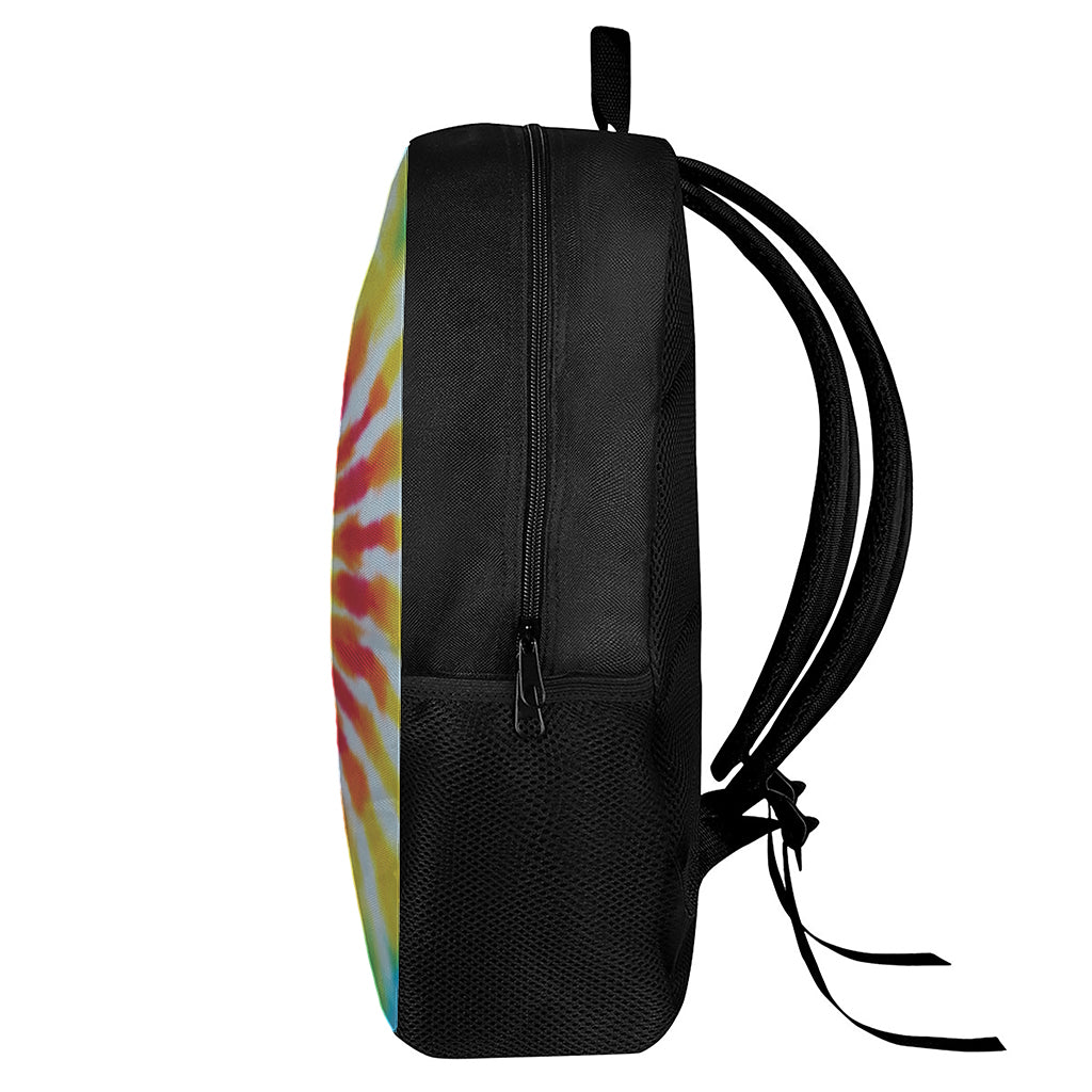 Circle Tie Dye Print 17 Inch Backpack