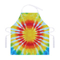 Circle Tie Dye Print Adjustable Apron