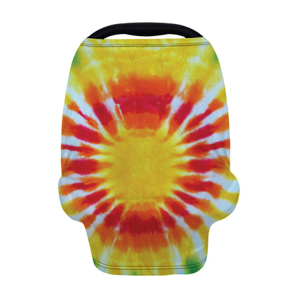 Circle Tie Dye Print Baby Seat Cover