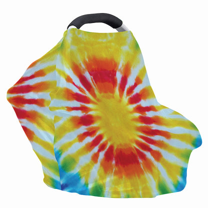 Circle Tie Dye Print Baby Seat Cover