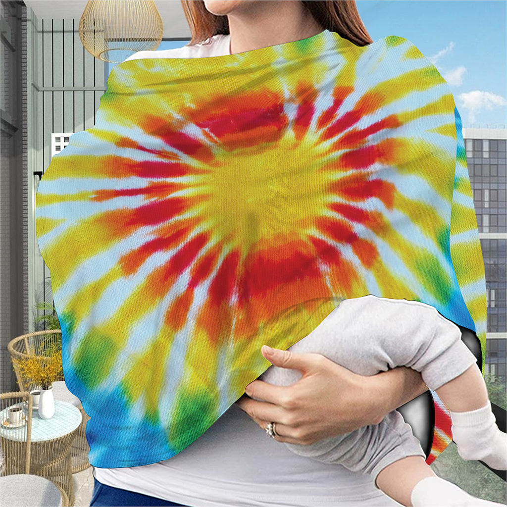 Circle Tie Dye Print Baby Seat Cover
