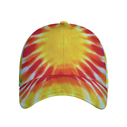 Circle Tie Dye Print Baseball Cap