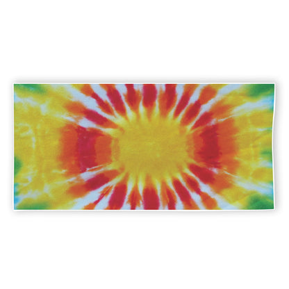 Circle Tie Dye Print Beach Towel