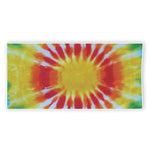 Circle Tie Dye Print Beach Towel