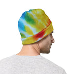 Circle Tie Dye Print Beanie
