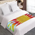 Circle Tie Dye Print Bed Runner