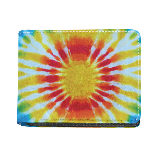 Circle Tie Dye Print Bifold Wallet