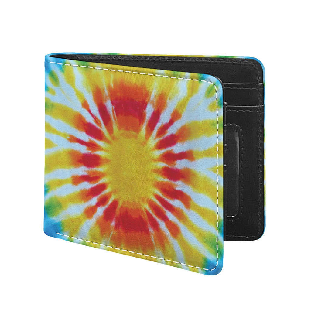 Circle Tie Dye Print Bifold Wallet