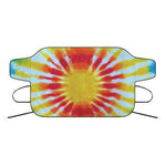 Circle Tie Dye Print Car Windshield Snow Cover