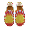 Circle Tie Dye Print Casual Shoes