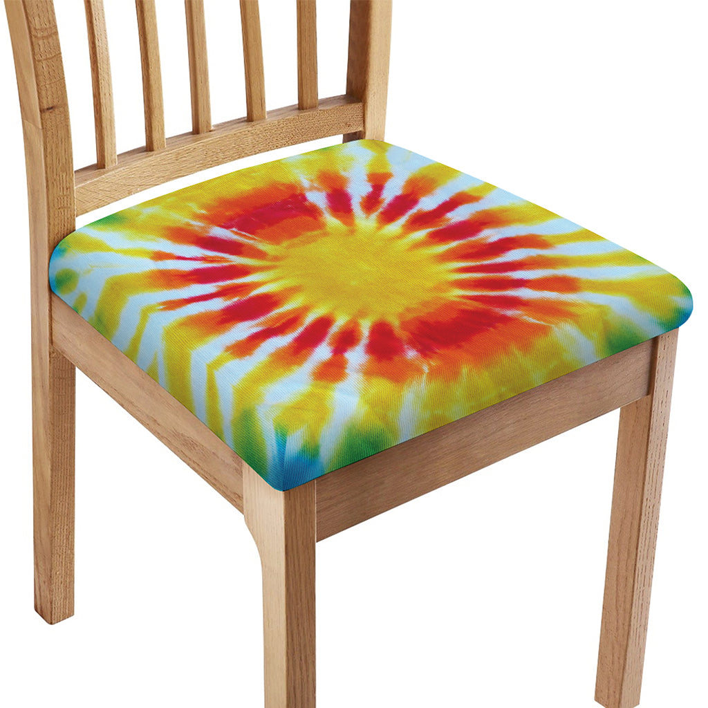 Circle Tie Dye Print Chair Cushion Cover