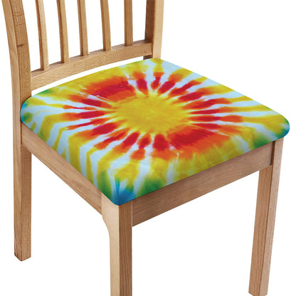 Circle Tie Dye Print Chair Cushion Cover