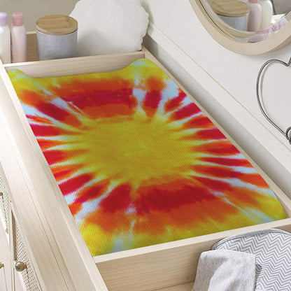 Circle Tie Dye Print Changing Pad Cover