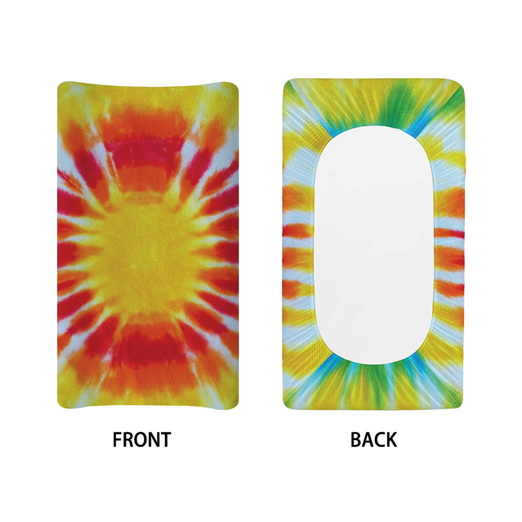 Circle Tie Dye Print Changing Pad Cover