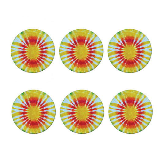 Circle Tie Dye Print Coaster Set