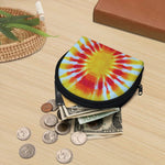 Circle Tie Dye Print Coin Purse