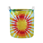 Circle Tie Dye Print Collapsible Laundry Basket