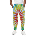 Circle Tie Dye Print Cotton Sweatpants