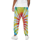 Circle Tie Dye Print Cotton Pants