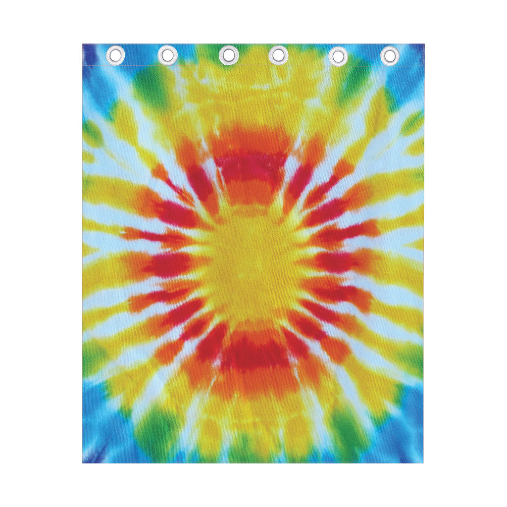 Circle Tie Dye Print Curtain