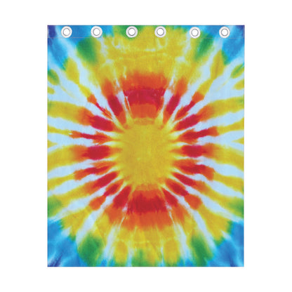 Circle Tie Dye Print Curtain