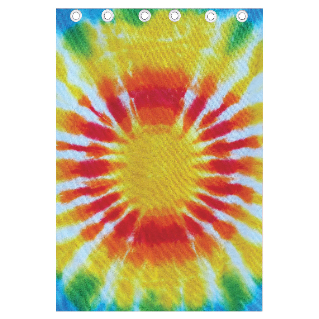 Circle Tie Dye Print Curtain