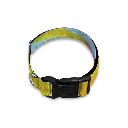 Circle Tie Dye Print Dog Collar
